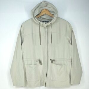 The North Face Hooded Sweatshirt Women's XL Snap Front Jacket Gorpcore Outdoor